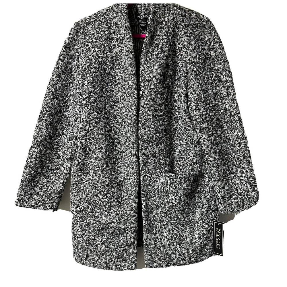 NYCC New York Clothing Co. Women’s Jacket Coat Size L Cocoon Polyester NWT